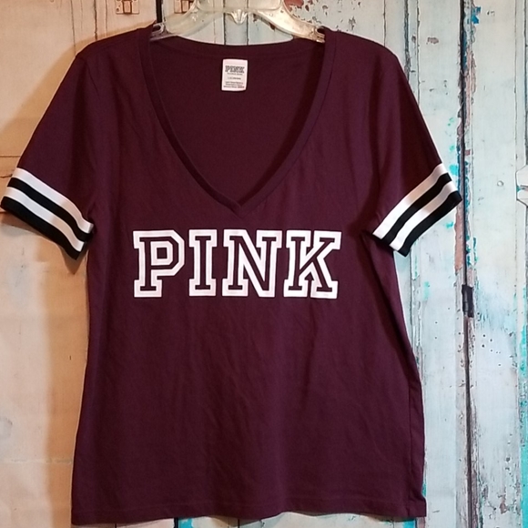 PINK Victoria's Secret Tops - Pink Victoria's Secret Purple Tee Top